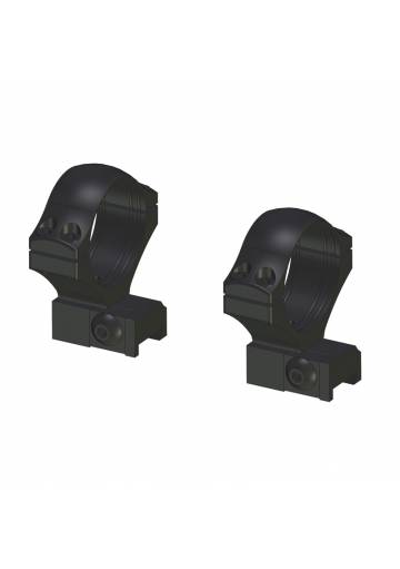 Montáž na Browning A-Bolt/Eurobolt pevná na skrutky, krúžky d:30mm h:17mm