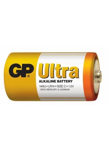 Batéria GP Ultra alkalická C / 2 ks