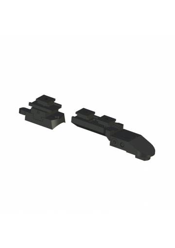 Montáž na Heckler & Koch otočná s klipom, šína Swarovski SR h:15mm