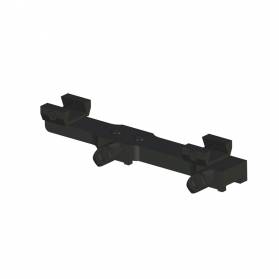 Montáž na Bettinsoli pevná s motýlikmi, šína 70° h:12,5mm