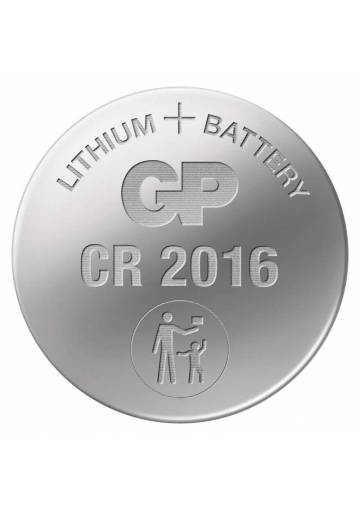 Lítiová gombíková batéria GP CR2016, 1 ks