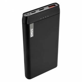 Powerbank EMOS AlphaQ, 10000 mAh, čierny + kabel USB-C