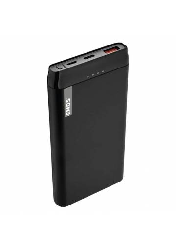 Powerbank EMOS AlphaQ, 10000 mAh, čierny + kabel USB-C