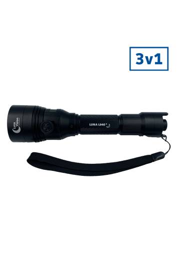 LunaVision 3v1 (Prísvit 850 nm LASER + 940 nm LASER + 1000 lm baterka)