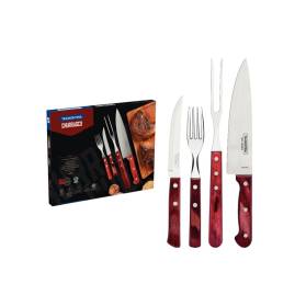 Churrasco príbor set Tramontina - 14ks drevo Inox