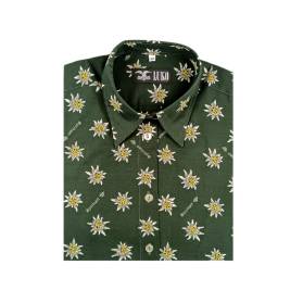 Dámska košeľa LUKO zelená PLESNIVEC, kr. rukáv