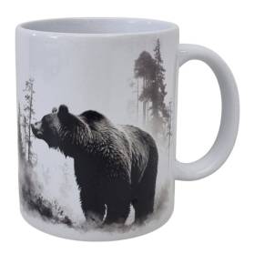 Hrnček keramický s potlačou Medveď celý 330ml