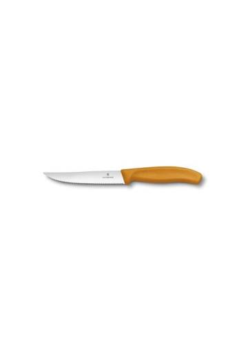 Nôž Victorinox SwissClassic na steak a pizzu 12cm, oranžový