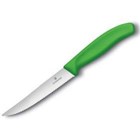 Nôž Victorinox SwissClassic na steak a pizzu 12cm, zelený
