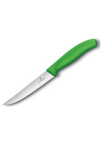Nôž Victorinox SwissClassic na steak a pizzu 12cm, zelený