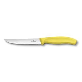 Nôž Victorinox SwissClassic na steak a pizzu 12cm, žltý