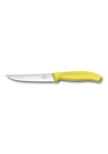 Nôž Victorinox SwissClassic na steak a pizzu 12cm, žltý