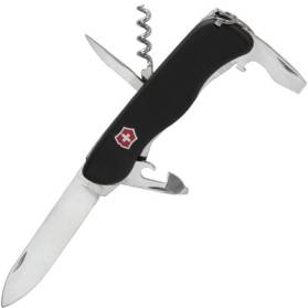 Nôž Victorinox vreckový Piknicker čierny, 111mm, 10 funkcií