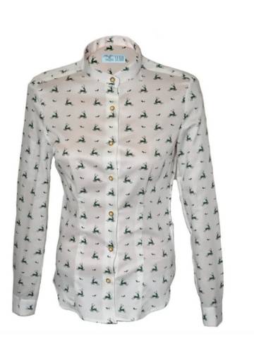 LUKO dámska košeľa biela JELEŇ, dl. rukáv 232114-9-BKJ