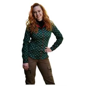 LUKO dámska košeľa zelená JELEŇ, dl. rukáv 232113-4-ZJ