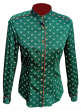 LUKO dámska košeľa zelená JELEŇ, dl. rukáv 232113-4-ZJ