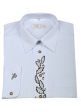 LUKO pánska košeľa biela dubový list, dl. rukáv 072242-BD