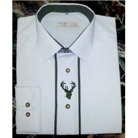 LUKO pánska košeľa biela JELEŇ, dl. rukáv 162111-BJ