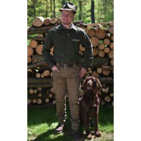 LUKO pánska košeľa zelená JELEŇ, bavlna, dl. rukáv 202107-JZ