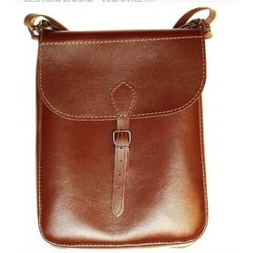 Lesnícka brašňa koža bravč. Zubíček - hnedá