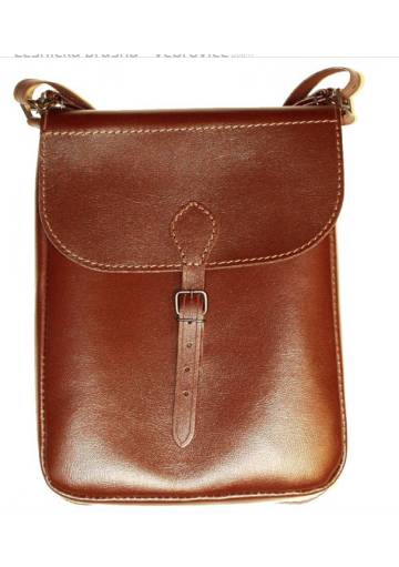 Lesnícka brašňa koža bravč. Zubíček - hnedá