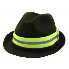 Reflexný pásik na klobúk s prúžkom zelená Zubíček
