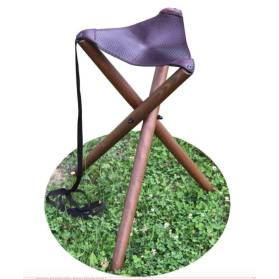 Stolička trojnožka kožený sedák-75cm Zubíček