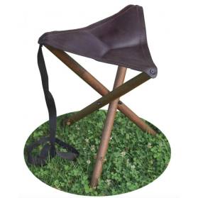 Stolička trojnožka kožený sedák-50cm Zubíček