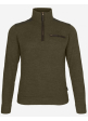 Sveter Seeland Buckthorn zips Shaded olive melange