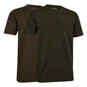 Pánske tričká Deerhunter 2-pack T-shirt Fallen leaf / Timber