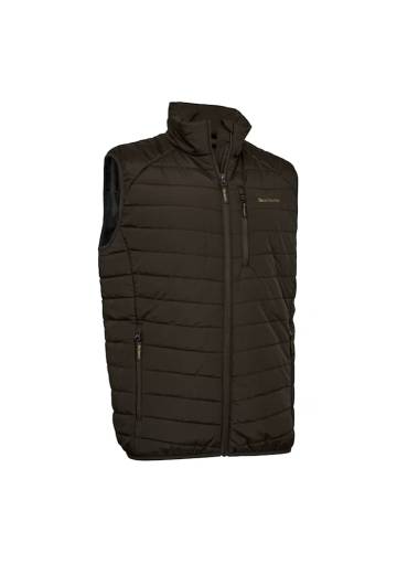 Pánska vesta Deerhunter Moor Fully Padded Waistcoat Brown Leaf