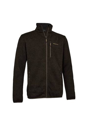 Pánska bunda Deerhunter Moor Knitted Jacket Brown Leaf
