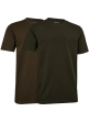 Pánske tričko Deerhunter Basic 2-pack, Adventure Green mel/Brown Leaf mel.