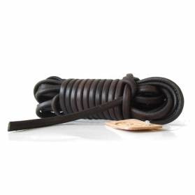 Zubíček Farbiarska šnúra kožená hnedá