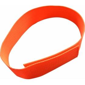 Zubíček Reflexný obojok na suchý zips - oranžový