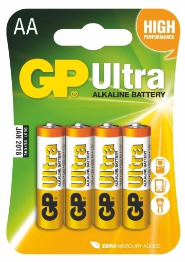 Batéria GP Ultra alkalická AA / 4 ks