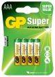 Batéria GP Super alkalická AAA / 4 ks
