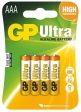 Batéria GP Ultra alkalická AAA / 4 ks