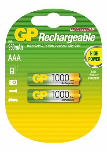 Nabíjacia batéria GP 1000 mAh AAA NiMH / 2 ks