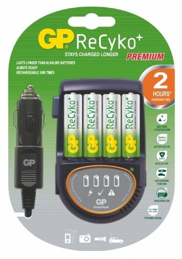 Nabíjačka GP PB50GSCA + 4xGP210 ReCyko