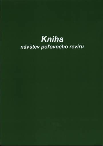 Kniha návštev poľovného revíru A4 - mäkká väzba