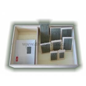 Pečiatky stopy skutočná veľkosť-malá sada č.10011