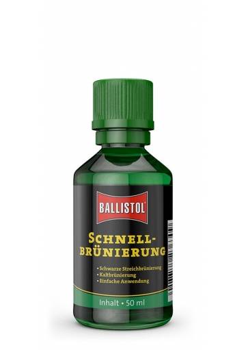 Rýchločiernidlo Ballistol Schnell Brunierung, 50ml