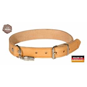 Kožený obojok Akah s príveskom na údaje Kožený obojok Akah s príveskom na údaje