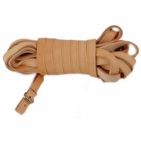 Zubíček Farbiarsky remeň plochý prírodná koža 14mm