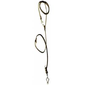 Zubíček Vypúšťacie vodítko kožené ploché - kliešťová karabína Zubíček Vypúšťacie vodítko kožené ploché - kliešťová karabína