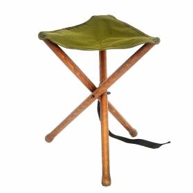 Zubíček stolička trojnožka malá, textilná dečka