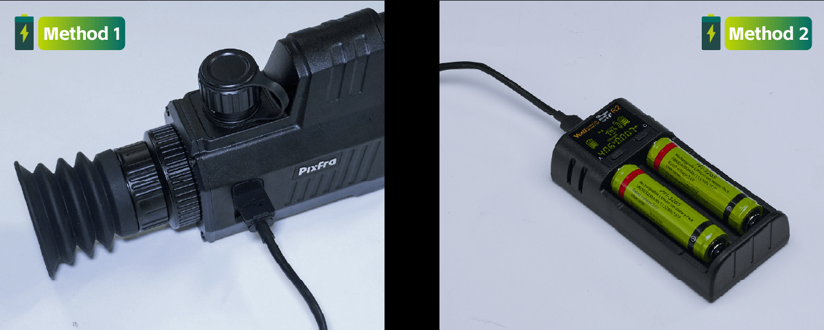 Pixfra Chiron LRF nabíjanie