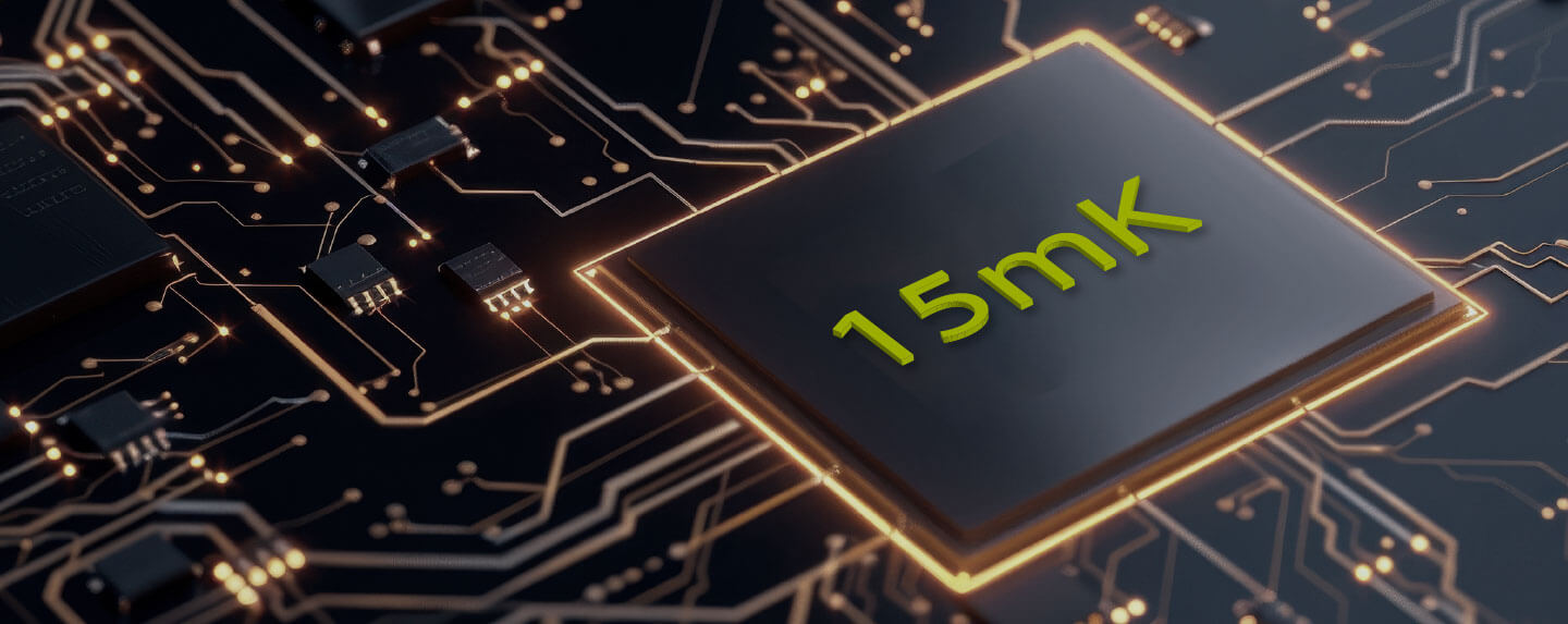 Tepelná citlivosť 15 mK