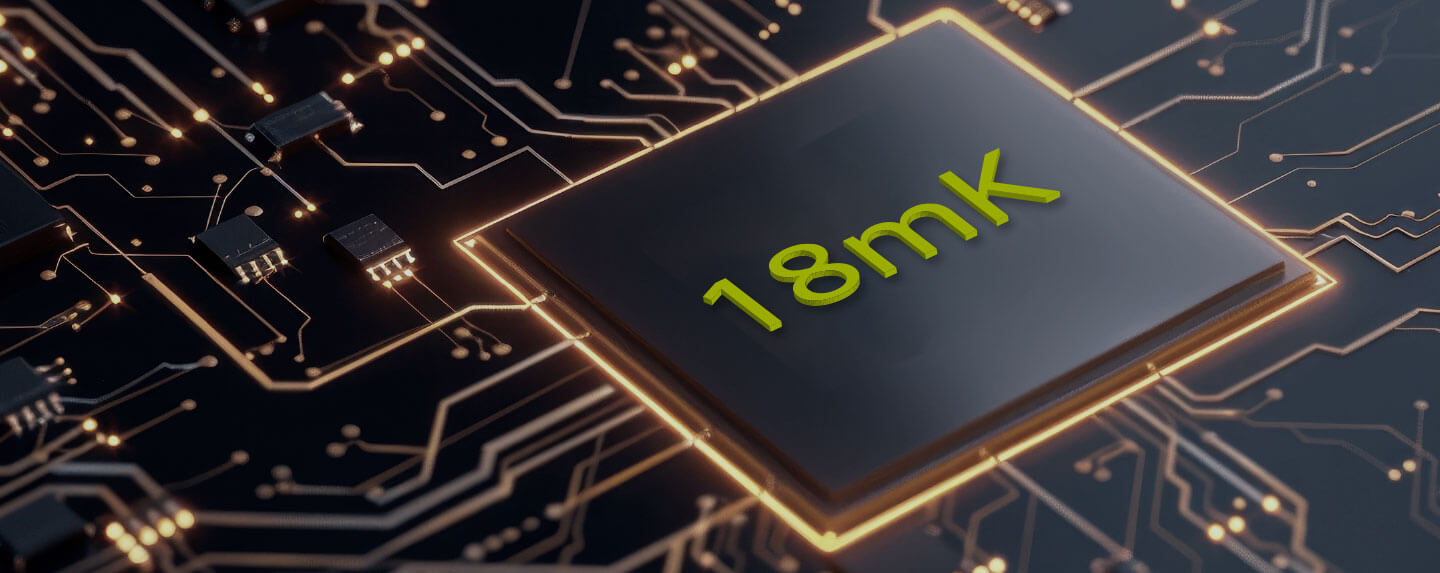 Tepelná citlivosť 18 mK